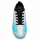 Chuteira De Futsal Molekinho Infantil Cinza/Turquesa/Branco/Preto - 2808.342