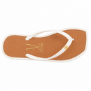 Chinelo Rasteira Vizzano Napa Soft Strech Branco OFF/Camel - 6531.100