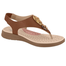 Sandália Feminina Modare Ultraconforto Napa Floather Elástico Avelã - 7174.123