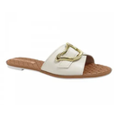 Sandália Rasteira Moleca Branco Off - 5297.686