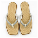 Chinelo Rasteira Moleca Branco/Cristal - 5558.100