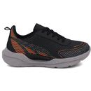 Tênis Molekinho Masculino Esportivo Preto/Laranja/Chumbo