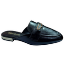 Mule Santinelli Em Couro Duquesa 1654-001-252 - Preto Intense