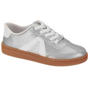 Tênis Infantil Molekinha Metalizado Shine Glam/Napa Turim - Prata/Branco 2574.106