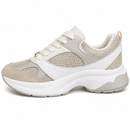Tênis Feminino Vizzano Metalizado Milano - Dourado/Branco Off/Cinza 1487.201