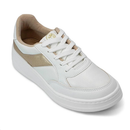 Tênis Feminino Modare Ultraconforto - Branco 99/Dourado