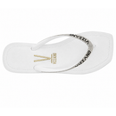 Chinelo Rasteira Vizzano Branco/Cristal/Preto - 6531.105