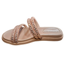 Sandália Papete Beira Rio - Creme/Ouro Rosado/Champagne/Light Peach 8488.125