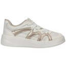 Tênis Feminino Casual Modare Ultraconforto - Branco OFF/Dourado