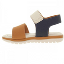 Sandália Molekinho Infantil Masculina Marinho/Caramelo/Branco OFF - 2650.203