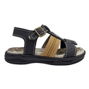 Sandália Molekinho Napa Floter Rustico Neo 2140.750 - Preto/Caramelo