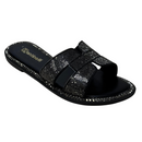 Chinelo Rasteirinha Santinelli - 1618-019-252 com Strass Preto