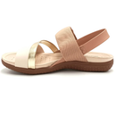 Sandália Feminina Modare Ultraconforto Nude/Creme/Dourado - 7125.233