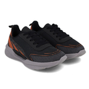 Tênis Molekinho Masculino Esportivo Preto/Laranja/Chumbo
