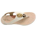 Sandália Feminina Modare Ultraconforto Napa Floather Elástico Branco - 7174.123