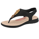 Sandália Feminina Modare Ultraconforto Napa Floather Elástico Preto - 7174.123