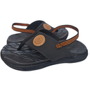 Chinelo Molekinho Infantil Neo/Elastico Preto/Laranja 2040.709