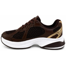 Tênis Feminino Vizzano Metalizado Milano - Cacau/Chocolate/Dourado 1487.203