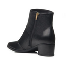 Bota Pegada Feminina Cano Curto em Couro Preto 280502-05