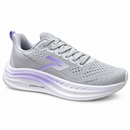 Tênis Esportivo Feminino Pegada Sport LeviTech Pro Cinza/Roxo - 292101/02