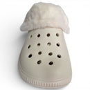 Sandália Babuche Peluciada Feminina Moleca - Branco Off