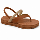 Sandalia Moleca Feminina Dedo Strass Avelã - 5490.235