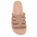 Papete Moleca Feminina Nude/Light Peach Strass - 5469.365