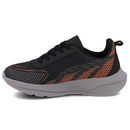 Tênis Molekinho Masculino Esportivo Preto/Laranja/Chumbo
