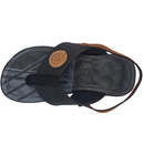 Chinelo Molekinho Infantil Neo/Elastico Preto/Laranja 2040.709