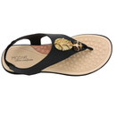 Sandália Feminina Modare Ultraconforto Napa Floather Elástico Preto - 7174.123