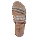 Sandália Papete Beira Rio - Creme/Ouro Claro/Light Peach/Cristal 8488.125