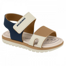 Sandália Molekinho Infantil Masculina Marinho/Caramelo/Branco OFF - 2650.203