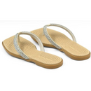 Chinelo Rasteira Moleca Branco/Cristal - 5558.100