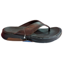Chinelo Pegada Masculino em Couro - Anilina Pinhão 134701-03