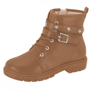 Bota Coturno Infantil Modinha Molekinha Blogueira Caramelo 2164.140