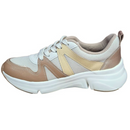 Tênis Feminino Modare Branco OFF, Dourado/Manteiga.