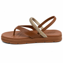 Sandalia Moleca Feminina Dedo Strass Avelã - 5490.235