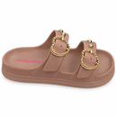 Papete Molekinha Infantil Feminina Slide E.V.A. Nude - 2376.104