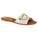 Sandália Rasteira Moleca Branco Off - 5297.686