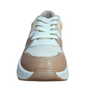 Tênis Feminino Modare Branco OFF, Dourado/Manteiga.
