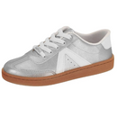 Tênis Infantil Molekinha Metalizado Shine Glam/Napa Turim - Prata/Branco 2574.106