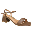 Sandália Vizzano Feminina Conforto Salto Bloco 6428.101 - Cappucino