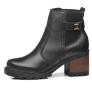 Bota Pegada Feminina Couro Salto Tratorado 281309-05