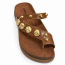 Sandália Papete Moleca Flatform Avelã - 5500.128