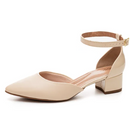 Sapato Beira Rio Salto Baixo Feminino Scarpin  BEGE