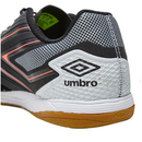Chuteira Futsal Umbro PRO 5 Bump - Preto/Prata/Coral