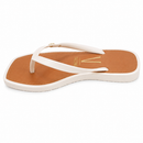 Chinelo Rasteira Vizzano Napa Soft Strech Branco OFF/Camel - 6531.100