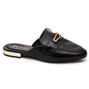 Mule Santinelli Em Couro Duquesa 1654-001-252 - Preto Intense