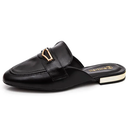 Mule Santinelli Em Couro Duquesa 1654-001-252 - Preto Intense