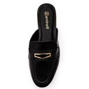 Mule Santinelli Em Couro Duquesa 1654-001-252 - Preto Intense